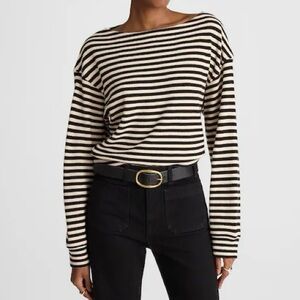 NWT Madewell Boatneck Drop-Shoulder Top